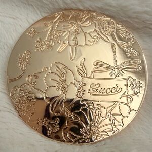 Gucci Gold Floral Compact Mirror